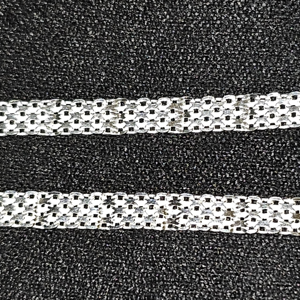 20 inch, 4mm Double Bismark Chain, 5.61 g, 935 Silver, NWT